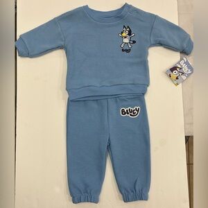 Bluey Baby Boy 2 Piece Pant Set, Size 0/3
Months